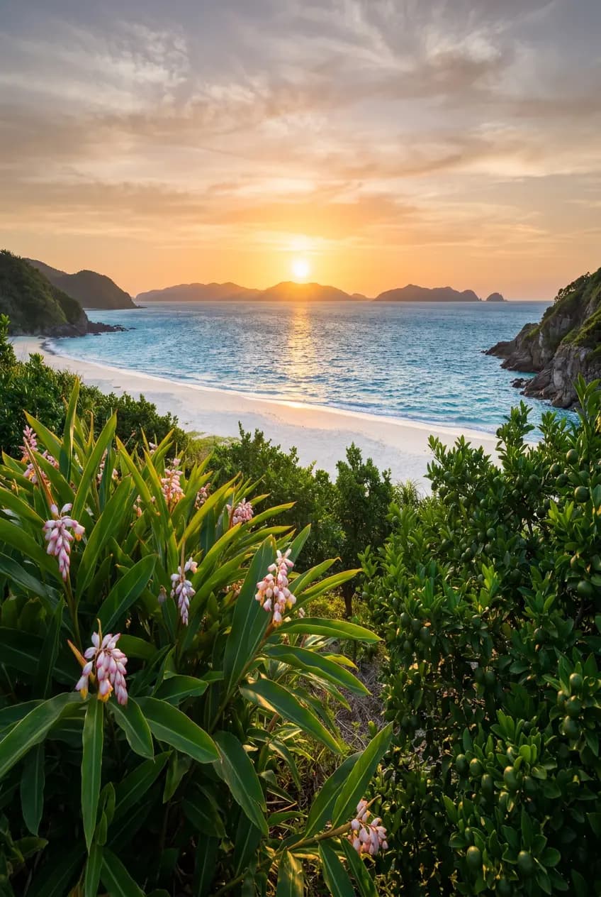 KAJIMAI Okinawa - Scenic Okinawan Coastline Backdrop Mobile View